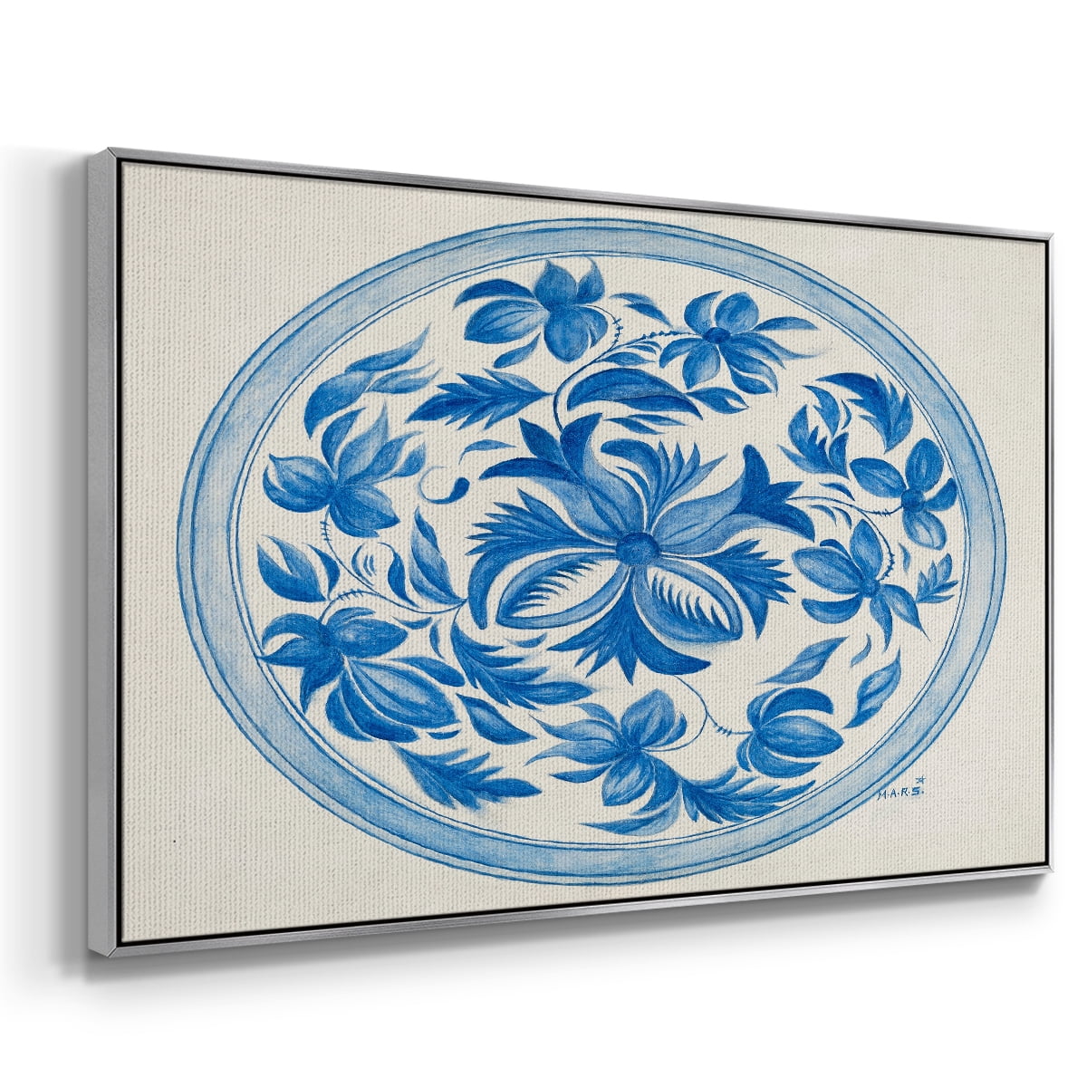 Vintage Landscape-CXXIII By Wexford Home Framed in Silver Wood Gallery Wrapped Canvas 17 in. x 25 in.