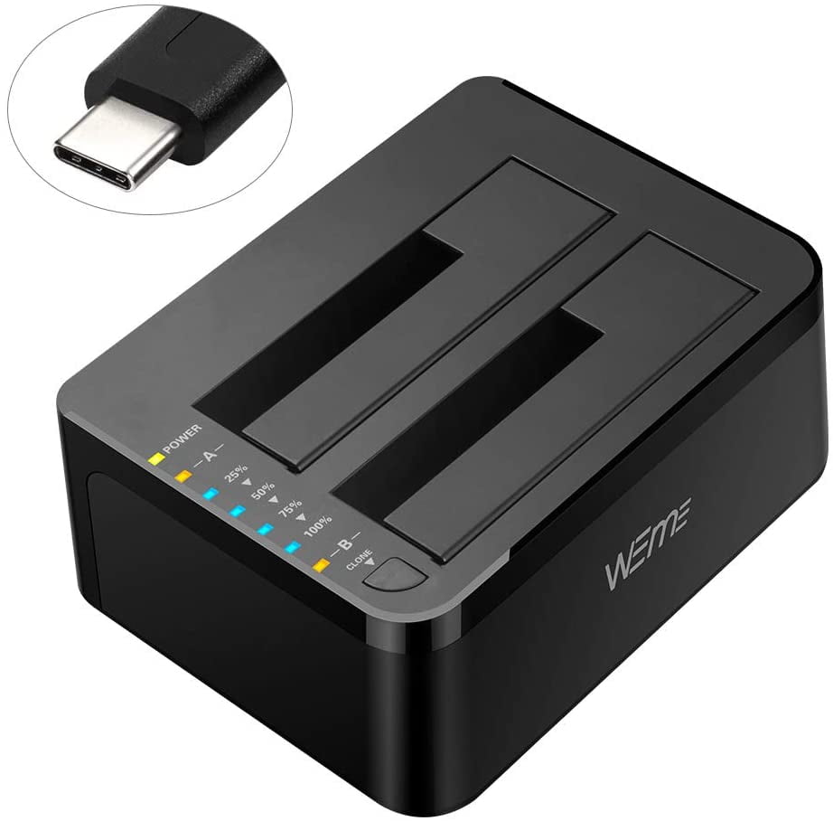 Weme usb c 3 0 to sata external hard drive dock docking station ssd