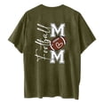 thumbnail image 3 of Tops Cortos para las Mujeres, Doble Cara Impreso Cuello Redondo Gota Hombro Camiseta, Top Estirable Casual, 3 of 5