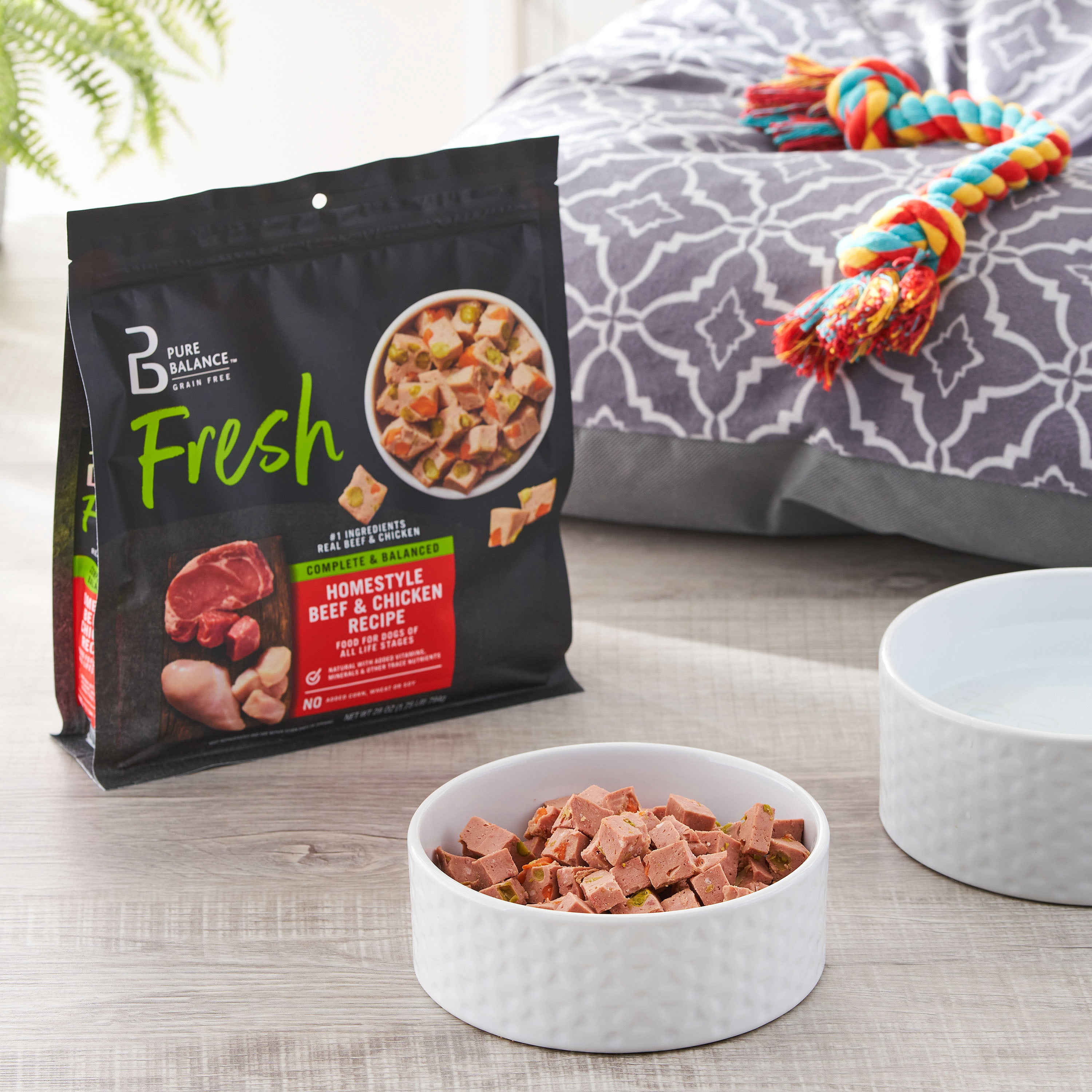 Pure Balance Fresh Grain Free Homestyle Beef & Chicken Recipe Dog Food, 1.75 lb Bag