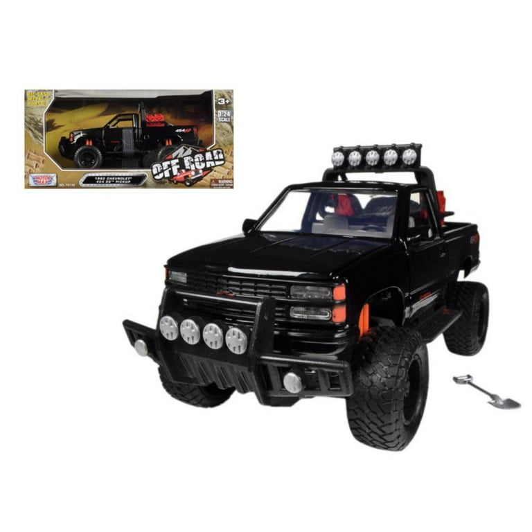 モーターマックス TL 1/24 '92 C-1500 454SS BLACK MOTORMAX 1992 GMC SIERRA GT STEPSIDE PICKUP TRUCK 1/24