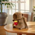 thumbnail image 4 of Bolso Cruzado Anime para Piel Muñeca Kawaii Mochila Felpa Bonita Capybara Divertida, 4 of 9