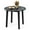 Black, variant on Gymax 35'' Kitchen Table Round Dining Table w/ Marble-textured Veneer Tabletop White