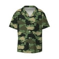 thumbnail image 3 of Goofa Camouflage Shark Printed Men's Casual Short-sleeved Shirt,Lightweight Breathable Button-down,Summer Casual men's top,Versatile Fashion shirt-, 3 of 7