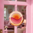 thumbnail image 5 of LED Wooden Scalloped Round Sign, Unfinished Wood Surface, Hello Hobby, 10.24 in. x 1.4 in. x 10.24 in., 5 of 11