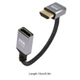 thumbnail image 3 of Cable De Extensión Adaptador de Cable de 15CM, Cable de vídeo Compatible con HDMI de 18 Gbps macho a hembra, trenza de nailon, 3 of 5