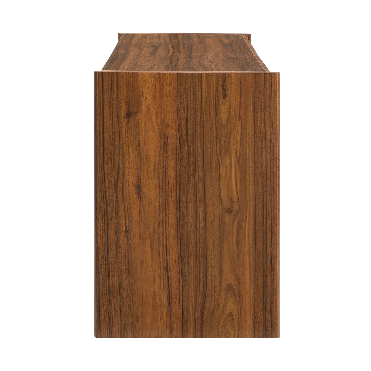 Euroco 59" Sideboard Buffet Cabinet with Storage, Mid Century Modern Sideboard with 4 Doors, Credenza Coffee Bar for Kitchen Living Room,Walnut