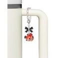 thumbnail image 3 of Delight Jewelry Resin Orange Fish - Silvertone Bow Charm Accessory for Tumblers and Thermal Cups, 3 of 4