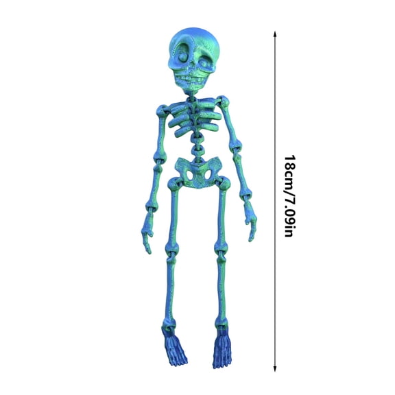 WEGFTDUOP Halloween Decoration Printed Skeleton Human Joints Movable Children Halloween Toys Fridge Magnets Halloween Indoor Outdoor Decoration