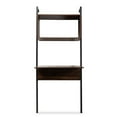 thumbnail image 2 of Baxton Studio Étagère Moderne en Bois Finition Marron avec Bureau, 2 of 8