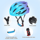 thumbnail image 3 of Casco Protección Niños Rodilleras Muñequeras Coderas Kit Xtellar azul, 3 of 4