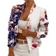 thumbnail image 1 of Gibobby Blazer mujer casual Mujeres Chaqueta De Traje De Blazer Delgada para El Trabajo Diario Collar De La Solapa del Traje(Azul,M), 1 of 5
