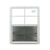 Shed Window 18" x 27" White J-Channel Safety Tempered Glass Playhouse Window
