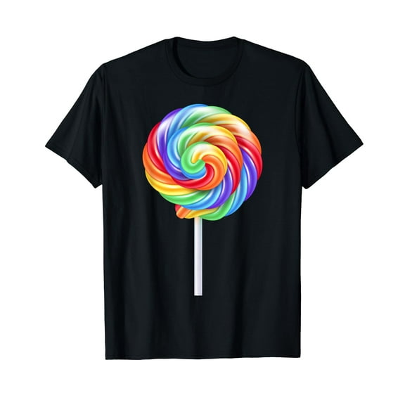 Lollipop Rainbow Sucker Candy Costume Halloween T-Shirt
