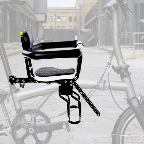 Asiento delantero de bicicleta para niños Reposapiés ajustable Seguridad para niños montada en el frente de alta resistencia Todo rodeado