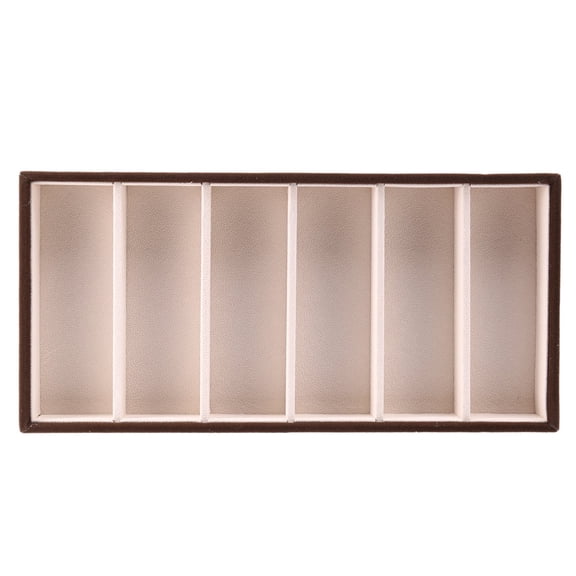 6 Eyeglasses Display Case, Sunglasses Storage Box, Spectacles, Display Tray Holder, Jewelry Tray, Opening Top Flannel Inside.