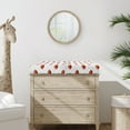 thumbnail image 2 of Sweet Jojo Designs Football Brown and White Changing Pad Cover Sheet, 2 of 6