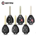 thumbnail image 2 of KEYYOU 2/3/4 BTN Remote Key Keyless Entry Case Shell for Toyota Camry Corolla Prado RAV4 Vios Hilux Yaris Car Key Fob Case, 2 of 7
