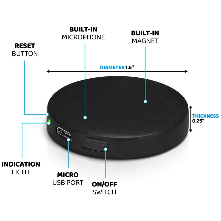 KNIGHT 64GB Magnetic Voice Activated Recorder, Mini Audio Device