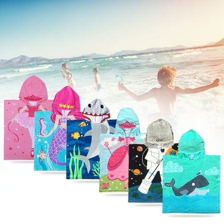 60cm Bebe Enfants Coton Capuche Pull Serviette De Bain Plage Serviette De Bain Poncho Walmart Canada