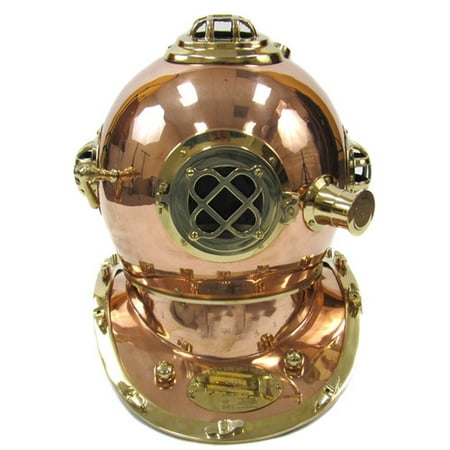 EC World Imports Replica U.S. Navy Mark V Brass Diving Helmet