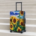 thumbnail image 5 of Yiaed Landscape With Sunflowers Print Travel Luggage Cover Suitcase Protector Fits 18-32 Inch Luggage Wheel Covers Patterned Elastic Luggage Anti-scratch（No luggage）-Small, 5 of 5