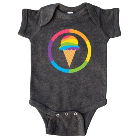 

Inktastic Rainbow Ice Cream Gift Baby Boy or Baby Girl Bodysuit
