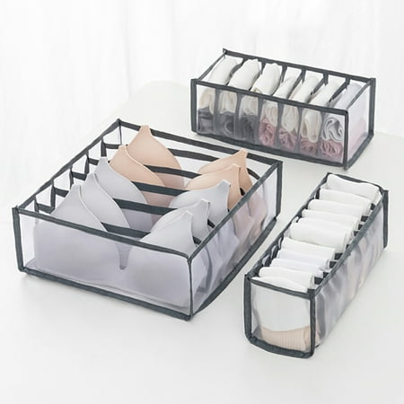 

Dcastle Clearance! Storage Organizer Boxes Separate And Classify Strong Durable Drawer Compartment Box Gray