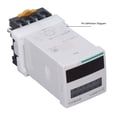 thumbnail image 3 of Timer Relay Digital Display 8 Pins 2 Group Delay Time Relay With Base Socket DIN Rail Mount, 3 of 8