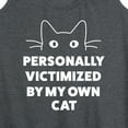 thumbnail image 3 of Instant Message - Personally Victimized By My Own Cat - Women's Racerback Tank Top, 3 of 6