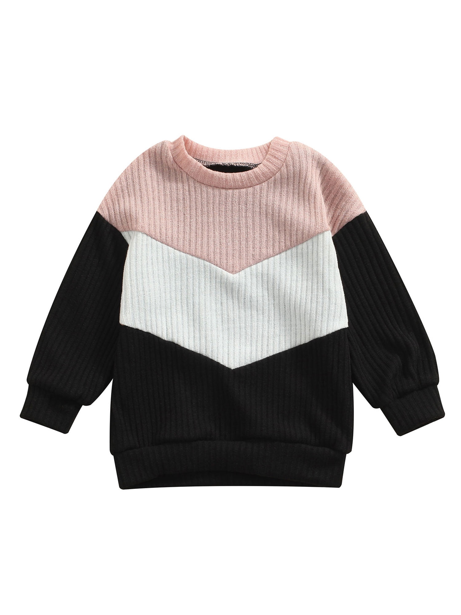 Fall and Winter Candy Color Tops for Spring Long Tulle Patchwork Sleeve Girl /'s Solid Color Pullover Sweater