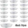 thumbnail image 1 of 10pcs Garden Plant Saucer Drip Tray Round Pot Base Clear Snack Container PET, 1 of 7