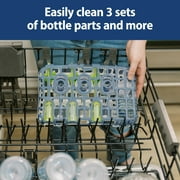Dr. Browns Dishwasher Basket for Small Baby Bottle Parts, Pacifiers, Accessories, Blue, 1-Pack
