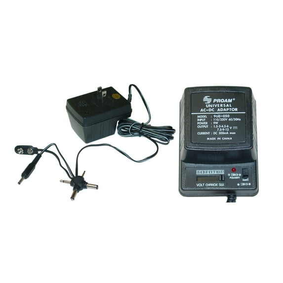eDragon 500mA Universal AC/DC Adapter, 9W