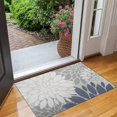 thumbnail image 2 of Blue Floral and Petal Pattern Door Rugs,Washable Non Slip Door Mats Indoor,Decorative Door Mats,Entry Mat Indoor for Entrance,Bedroom,Kitchen,Bathroom,17"x30", 2 of 6