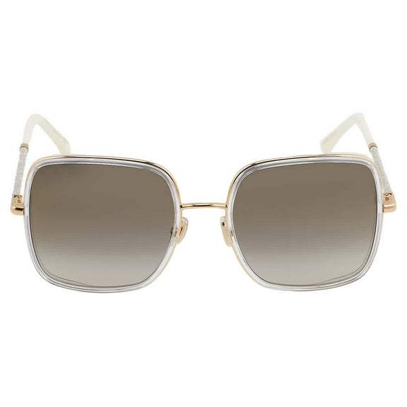 Jimmy Choo JAYLA/S 0LOJ Women's Gold Crystal Frame Sunglasses
