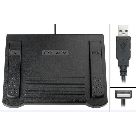 ECS-NVivo-FP Foot Pedal for use with Nvivo Pro Software