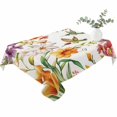thumbnail image 2 of Spring Floral Hummingbird Table Cloth Waterproof Tablecloths, Pastoral Rustic Botanical Flowers Tablecloth Dining Table Cover for Kitchen Party Tabletop Outdoor, Rectangle Tablecloth 52x70 Inch, 2 of 9