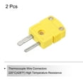 thumbnail image 3 of K Type Thermocouple Wire Connectors Male Plug Adapter High Temperature 220°C(428°F) Yellow 2pcs, 3 of 6