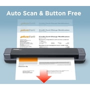 Plustek Mobile Scanner S410 Plus - Portable Sheet-Fed Document Scanner - for Windows 7 / 8 / 10 / 11
