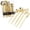 Gold, variant on PLASTICPRO 80pc Disposable Silver Plastic Silverware Set with Spoons, Knives, Forks, and Teaspoons, Service for 16