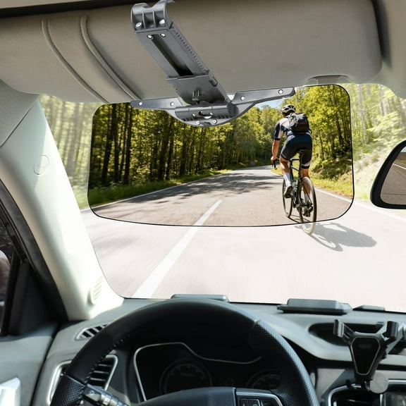 GQLHYD Sun visor extender for car,HD wear-Resistant PC Lens,UV400 Anti- Polarized/Anti-GlareAdjustable car Visor Extender, Driving Goggles, Easy to Install sun visor for car,Grey (ZYB-HE)