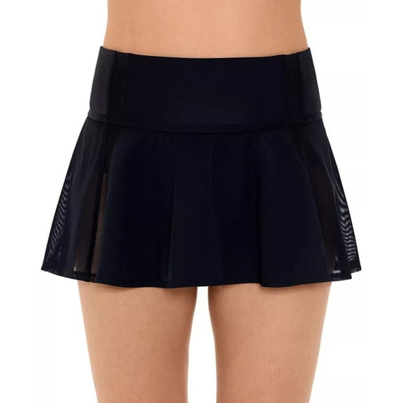 Reebok Solid Woven Skirt with Back Zipper Pockets