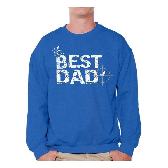 Awkward Styles Best Dad Sweater Hunter Crewneck for Him Best Daddy Clothes Collection Hunting Lovers Gifts Cute Gifts for Father Hunter's Sweater for Dad Best Father Ever Crewneck Best Husband Sweater