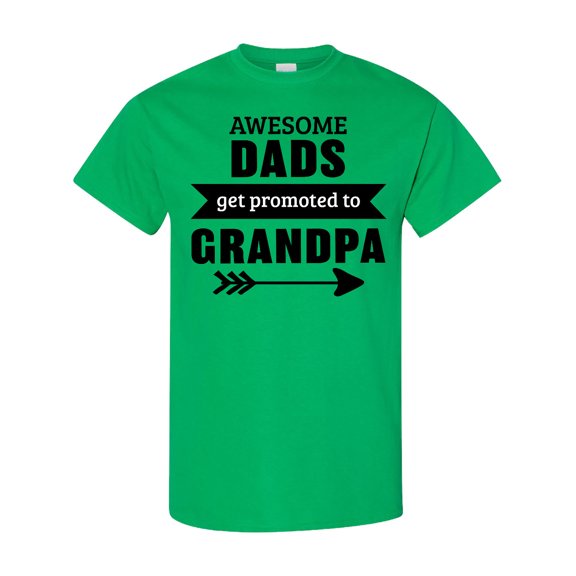 Inktastic Awesome Dads Get Promoted to Grandpa T-Shirt