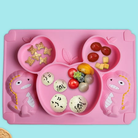 

VERMON Baby Tableware Anti-overturning Refrigerated Practical Silicone Strong Suction Cup Baby Bowl