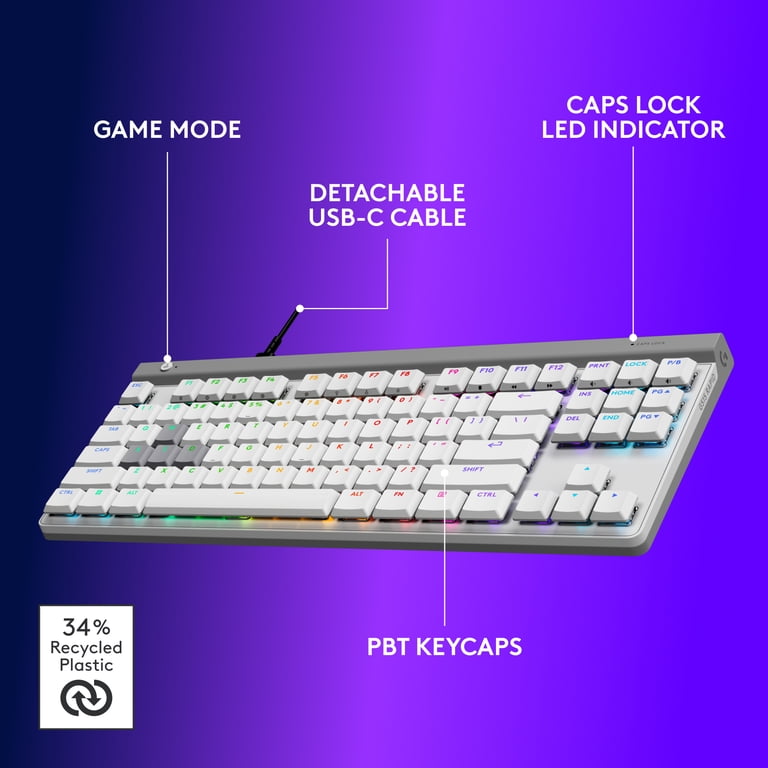 Logitech G515 RAPID TKL Low-Profile Wired Gaming Keyboard, Fully