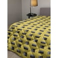 thumbnail image 2 of Fruits Down Alternative Comforter, Hand Drawn Like Repetitive Pattern Depiction of Vintage Style Pears, Microfiber Quilt for All Season, 5 Sizes, Pale Sky Blue and Mustard, by Ambesonne, 2 of 3