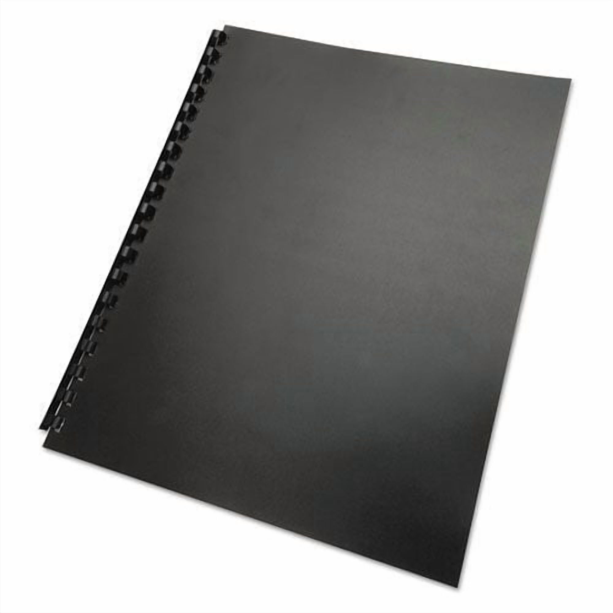 GBC 25818 11 in. x 8.5 in. Unpunched 100 Percent Recycled Poly Binding Cover - Black (25/Pack)