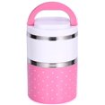 thumbnail image 1 of Layer Stainless Steel Thermo Thermal Insulated Lunch Box Bento Food Container With Handle, 1 of 9